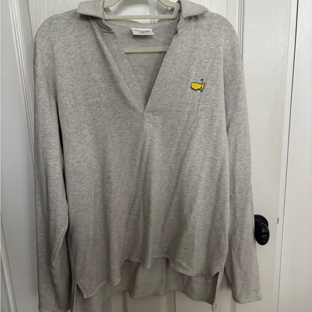 Masters Grey Polo Sweatshirt, Size Large